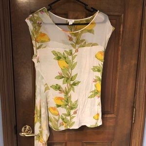 Anthropologie Lemon 🍋 print shirt by Tiny (S)